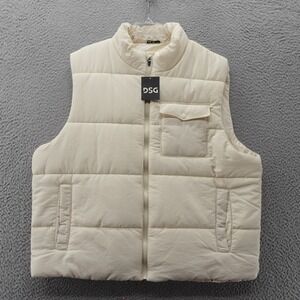 DSG Mens‎ XL Lifestyle Vest Puffer Sleeveless Jacket Light Sand NWT